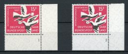 Saarland 408 Postfrisch FN/ Formnummer 1+2 (1 Mit Bug) #IU576 - Sonstige & Ohne Zuordnung