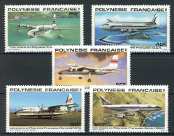 Franz. Polynesien 296-300 Postfrisch Flugzeug #GI286 - Altri & Non Classificati