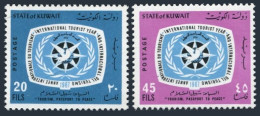 Kuwait 366-367, MNH. Mi 362-363. International Tourist Year ITR-1967. Emblem. - Kuwait