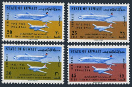 Kuwait C5-C8, MNH. Michel 254-257. Kuwait Airways-10, 1964. - Koeweit