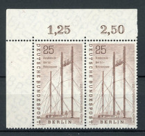 Berlin Waag. Paar 157 Postfrisch Eckrand Oben Links #IT868 - Unused Stamps