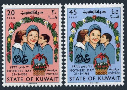 Kuwait 317-318, MNH. Michel 311-312. Mothers' Day 1966. - Koweït