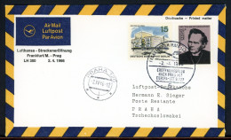 Bund Lufthansa Erstflug Frankfurt-Prag 2.4.66 504 #HO560 - Altri & Non Classificati