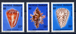 Franz. Polynesien 228-230 Postfrisch Muscheln #IS734 - Autres & Non Classés