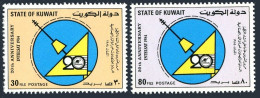Kuwait 971-972, MNH. Michel 1057-1058. INTELSAT-20th Ann. 1984. - Kuwait