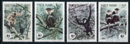 Vietnam 1827-1830 Postfrisch Affen, Gibbon #IS739 - Vietnam