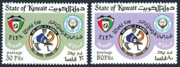 Kuwait 892-893, MNH. Michel 934-935. World Soccer Cup Spain-1982. Camel. - Koweït