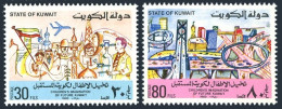 Kuwait 816-817, MNH. Michel 858-859. Children's Drawings, 1980. Future Kuwait. - Kuwait