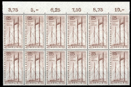 Berlin 12er Bogenteil Oberrand 157 Postfrisch 2x Gefaltet #HU532 - Altri & Non Classificati