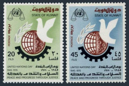 Kuwait 513-514, MNH. Michel 507-508. UN, 25th Ann. 1970.Peace, Progress, Justice - Kuwait