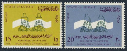 Kuwait 362-363, MNH. Michel 358-359. Arab Week To Save Nubian Monuments, 1967. - Kuwait