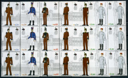 Portugal 6er Bogenteile 2634-2639 Postfrisch Uniformen #HO353 - Otros & Sin Clasificación