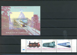 Äquatoria Guinea 1802-1804, Block 326 Postfrisch Eisenbahn #IX103 - Guinea Ecuatorial