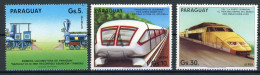 Paraguay 3870-3872 Postfrisch Eisenbahn #IV424 - Paraguay