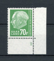 Saarland 423 Postfrisch FN/ Formnummer 2 #IT802 - Andere & Zonder Classificatie