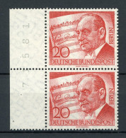 Berlin Senkr. Paar 156 Postfrisch Bogenzählnummer Links #IT861 - Unused Stamps