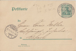 1904- ALSACE - CACHET CONVOYEUR BAHNPOST BOLLWEILER LAUTENBACH (IND 7) ZUG 2074 SUP ! - CP ENTIER De BÜHL => ROUFFACH - Cartas & Documentos