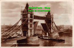 R358301 London. Tower Bridge. Valentine. RP. 1954 - Autres & Non Classés