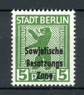 SBZ Allg. Ausg. Abart 200 A Uy DDII Postfrisch Geprüft Weigelt #HU163 - Autres & Non Classés