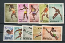 Burundi 125-134 B Postfrisch Olympia #JK486 - Sonstige & Ohne Zuordnung