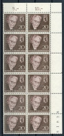 Berlin 12er 198 Postfrisch Eckrand O R Steuerstriche BZ-Nr. #IT941 - Unused Stamps