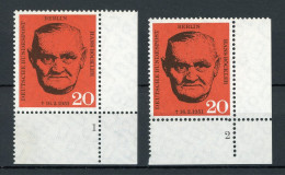 Berlin 197 Postfrisch FN/ Formnummer 1 + 2 #IT949 - Unused Stamps