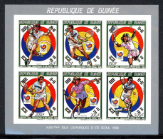 Guinea ZD-Bogen 1180-1185 B Postfrisch Tennis #IN984 - Guinée (1958-...)