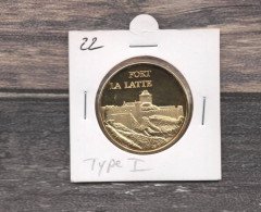 Médaille Souvenirs&Patrimoine : Fort La Latte - Version 1 (couleur Or) - Autres & Non Classés