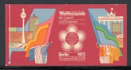 DDR Markenheftchen MH 7.1.4 Postfrisch Weltfestspiele #JJ819 - Booklets