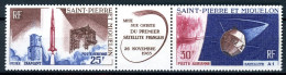 St. Pierre Und Miquelon 3er Str. 413-414 Postfrisch Satelliten #HU405 - Altri & Non Classificati
