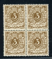 Deutsches Reich 4er Block 45 E Postfrisch Gepr. Zenker #IA251 - Nuovi