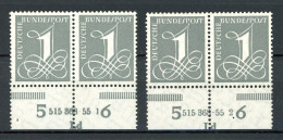 Bund 2 X 226 X V Postfrisch Mit HAN + DZ #HF165 - Unused Stamps