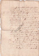 Hasselt - Manuscript 1666 Betreft Een Halve Bunder Grond In De Groenstraat Aan Christophorus Vanderyst   (V3111) - Manuskripte