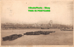 R358329 London. The Thames With St. Paul In Distance. Photochrom. 1924 - Other & Unclassified