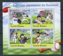 Guinea Bissau Kleinbogen 5513-5516 Postfrisch Baseball #JK855 - Guinée-Bissau