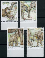 Somalia 855-858 Unterrand Postfrisch Elefanten #JM211 - Somalia (1960-...)