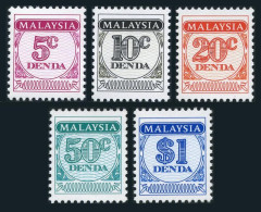 Malaysia J14-J18,MNH.Michel P23/P27. Postage Due Stamps,1986.Numeral. - Malaysia (1964-...)