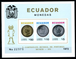 Ecuador Block 65 B Postfrisch Medaille #IA127 - Equateur