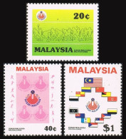 Malaysia 326-328,MNH.Michel 327-329. Flags,1986. - Maleisië (1964-...)