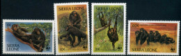 Sierra Leone 713-16 Postfrisch Affen #IA177 - Sierra Leone (1961-...)