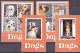 Uganda 3105-3112 + Bl 434-435 Postfrisch Hunde #IA190 - Oeganda (1962-...)