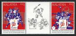 Malaysia 550a Pair,MNH.Michel 569-570. Commonwealth Games,1998.Tennis,Basketball - Maleisië (1964-...)