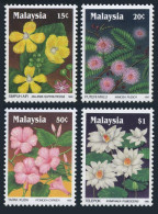 Malaysia 416-419,MNH.Michel 421-424. Wildflowers, 1990. - Malesia (1964-...)