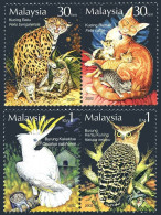 Malaysia 906-907 Pairs,MNH. Wild,Tame Animals,2002.Felis Bengalensis,Felis Catus - Malesia (1964-...)