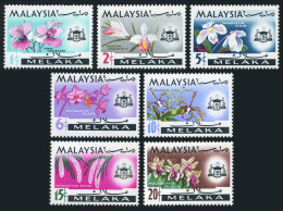 Malaysia Malacca 67-73, MNH. Michel 66-72. Orchids 1965. State Crest. - Malaysia (1964-...)