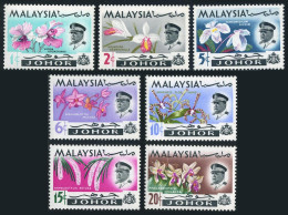 Malaysia Johore 169-175,MNH.Michel 154-169. Orchids 1965.Sultan Ismail - Maleisië (1964-...)
