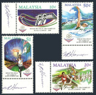 Malaysia 398-401, MNH. Mi 403-406. SEA Games, 1989. Cycling,Swimming,Torch,flag, - Malasia (1964-...)