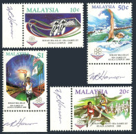 Malaysia 398-401, MNH. Mi 403-406. SEA Games, 1989. Cycling,Swimming,Torch,flag, - Malesia (1964-...)