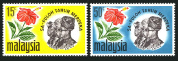 Malaysia 44-45,MNH.Michel 43-44. Independence-10,1967.Hibiscus,Rulers.  - Malasia (1964-...)