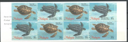 Malaysia Markenheft 571-572 Postfrisch Schildkröte #JK492 - Otros & Sin Clasificación